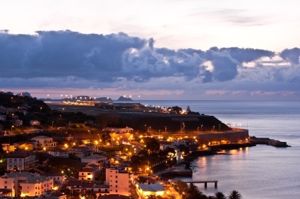 Der Flughafen auf Madeira am frühen Morgen